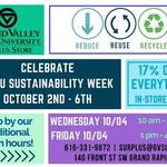 GVSU Sustainability Week Sale - Open Hours Friday on October 6, 2017